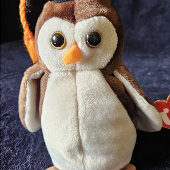 TY Original Beanie Baby of Wise the Owl - Picture 4 of 5